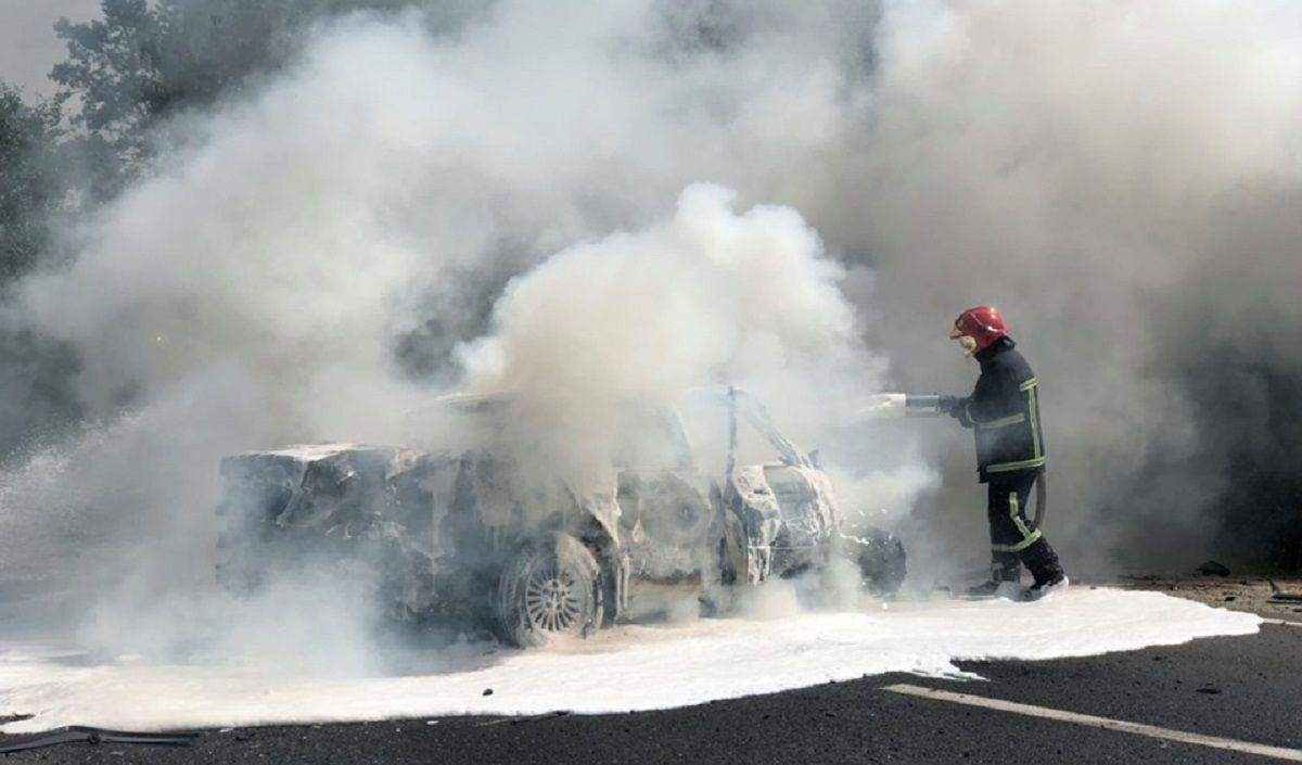 У Житомирській області внаслідок ДТП із пожежею постраждали 24 людини