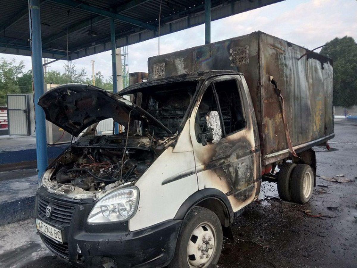 У Запоріжжі під час заправки автомобіля вибухнув газовий балон