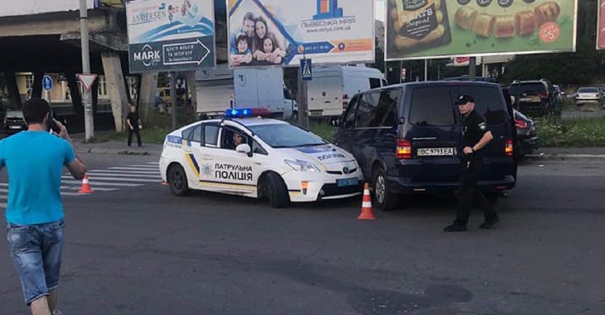 Службове авто патрульної поліції потрапило у Львові у ДТП