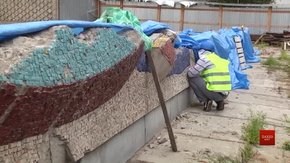 У Львові почали відновлювати мозаїку колишнього магазину «Океан»