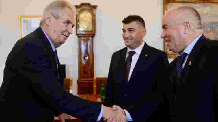 Президент Чехії Мілош Земан обговорив з делегацією русинів «автономію Закарпаття»