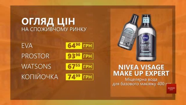 Огляд цін на міцелярну воду Nivea visage make up expert у мережевих магазинах
