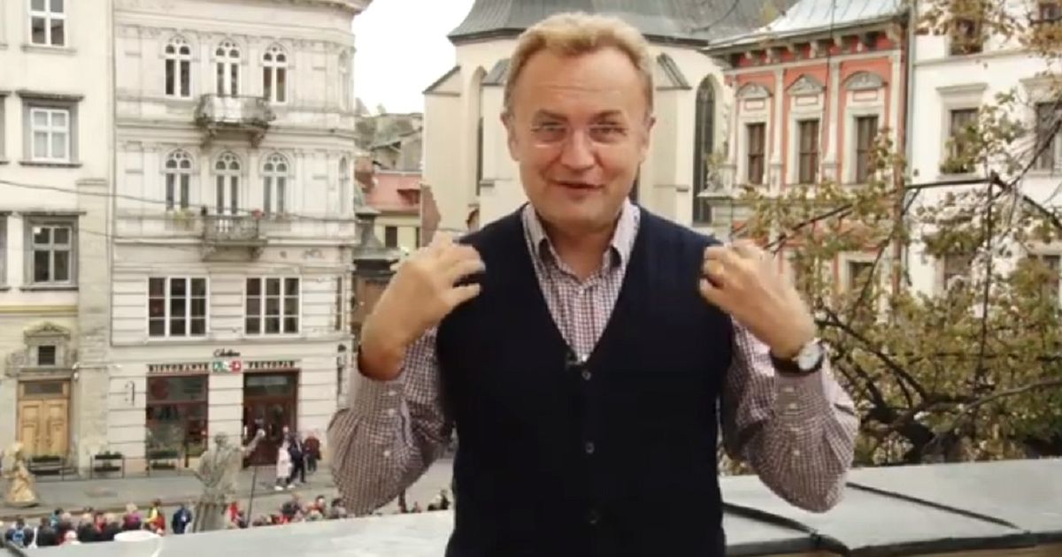 Мер Львова Андрій Садовий записав відеозвернення мовою жестів