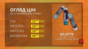 Огляд цін на піну для гоління Gillette у мережевих магазинах