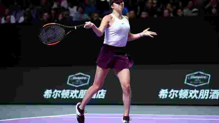 Тенісистка Еліна Світоліна вийшла до фіналу Підсумкового турніру WTA