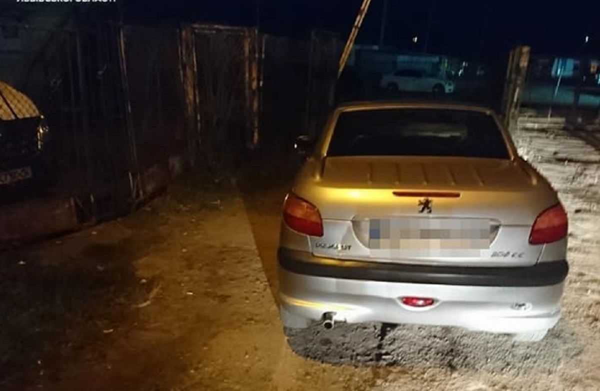 У Львові водій-втікач сховався від патрульних на даху гаража