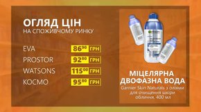 Огляд цін на міцелярну воду Garnier Skin Naturals  у мережевих магазинах
