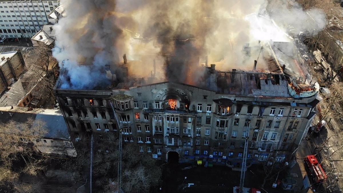 Одеський коледж не перевіряли на пожежну безпеку 5 років
