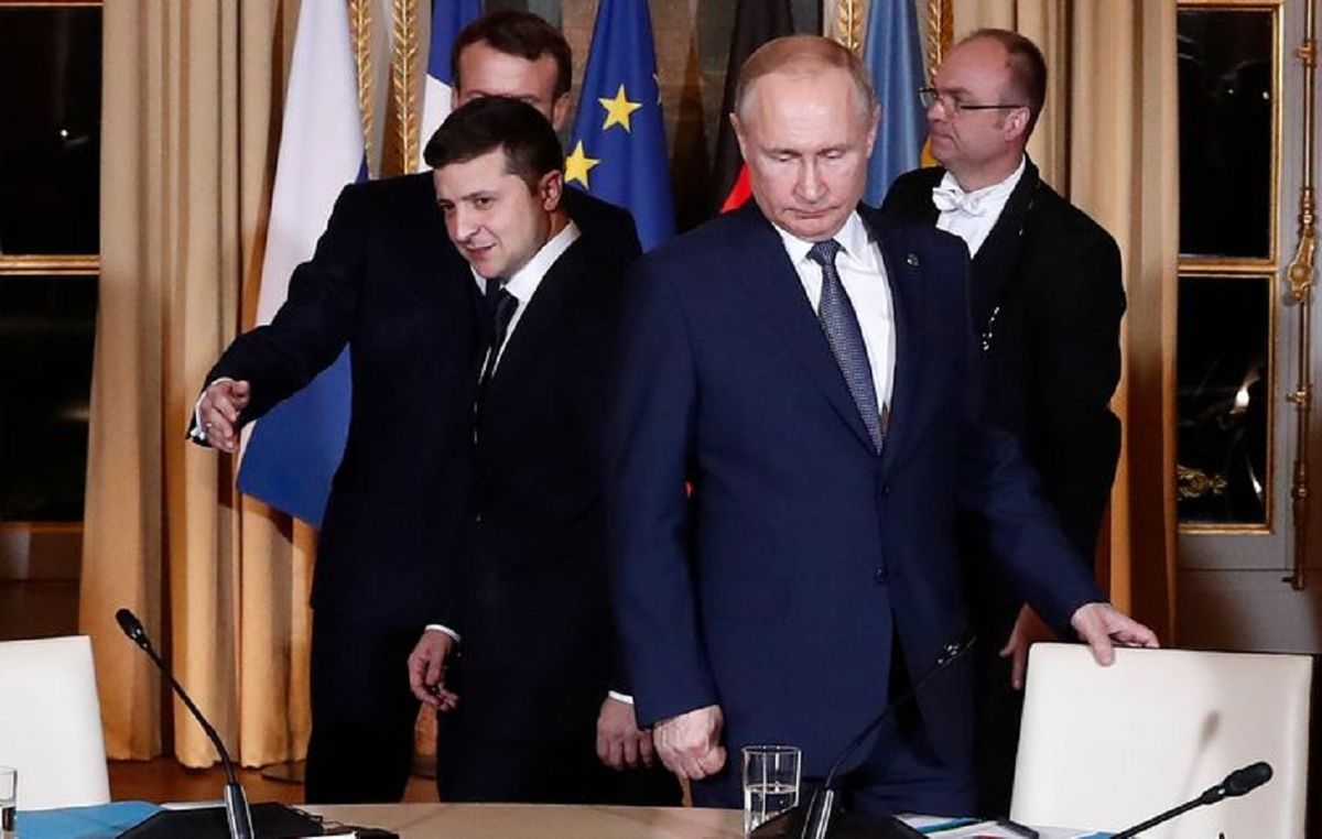 У Парижі відбулися перші особисті перемовини Зеленського та Путіна