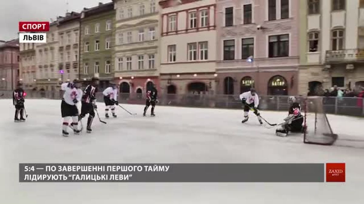 «Галицькі леви» із Новояворівська обіграли у хокей канадських військових