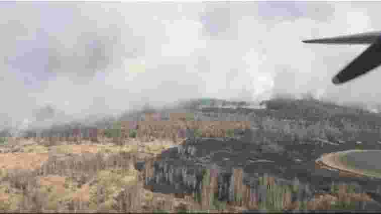 Пожежа сухостою в Чорнобильській зоні охопила майже 100 гектарів
