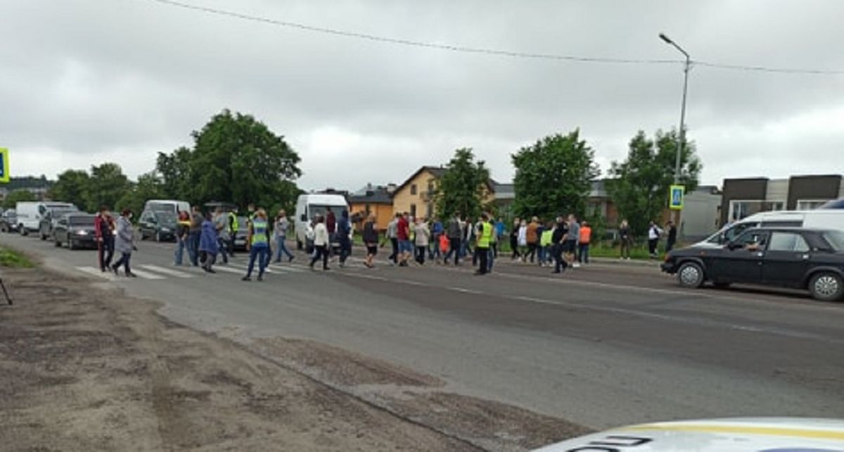 Біля Львова протестувальники перекрили кільцеву дорогу