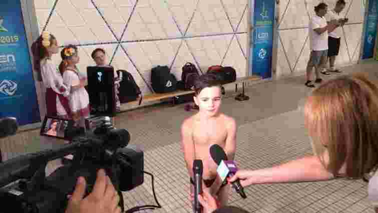 8-річний львів'янин Матвій Шлом'як став чемпіоном України зі стрибків у воду серед юнаків