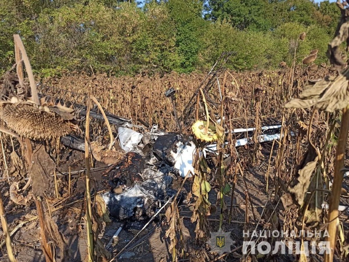На Сумщині розбився легкомоторний літак, пілот загинув