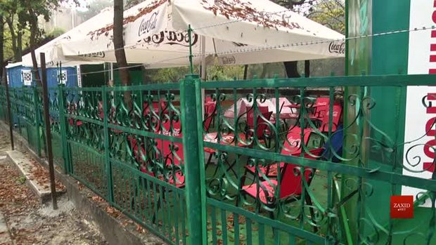 Комунальникам завадили встановити інформаційні банери на Високому Замку