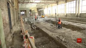 На вул. Промисловій у Львові триває реконструкція трамвайного депо