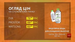 Огляд цін на міцелярну воду для чищення обличчя Garnier Skin Naturals у мережевих магазинах