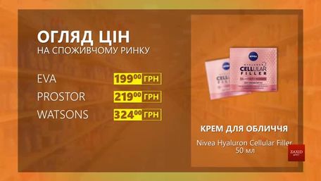 Огляд цін на крем для обличчя Nivea Hyaluron Cellular Filler у мережевих магазинах