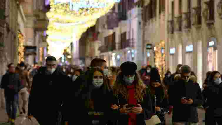 Італія посилює карантин на новорічні та різдвяні свята