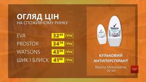 Огляд цін на кульковий антиперспірант Rexona Motionsense у мережевих магазинах