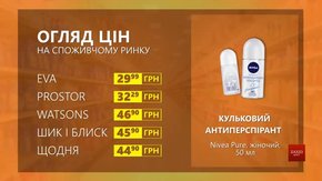 Огляд цін на кульковий антиперспірант Nivea Pure у мережевих магазинах