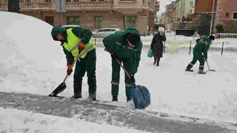 За три доби у Львові випало 106% місячної норми снігу