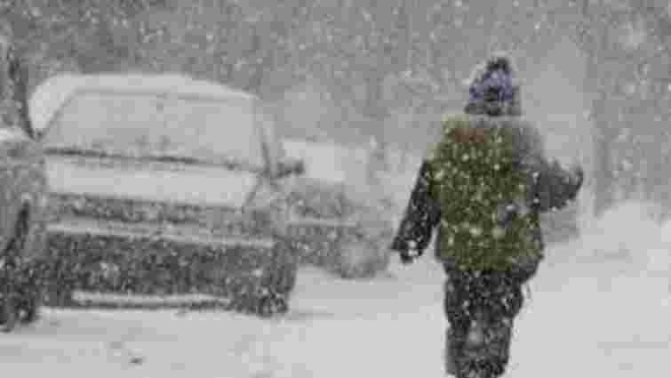Через снігопади у Києві на два дні закриють школи й дитсадки