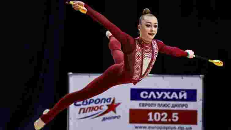 Христина Погранична завоювала чотири медалі на Кубку України з художньої гімнастики
