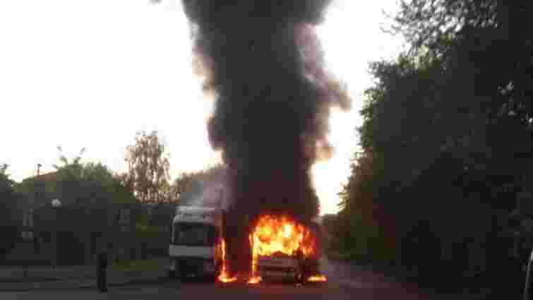У Червонограді вщент згорів пасажирський автобус