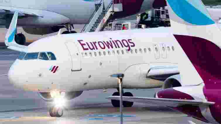 Німецький лоукостер Eurowings виходить на український авіаринок