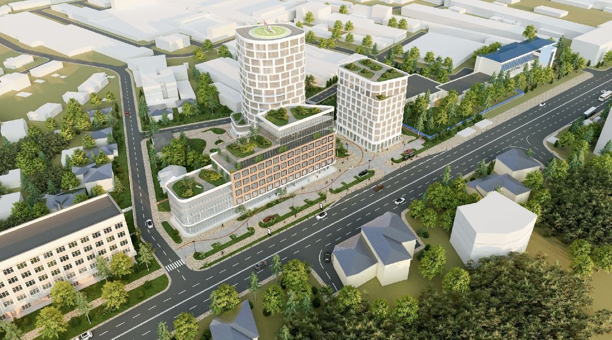 На колишній території мотозаводу планують збудувати офісно-готельний комплекс із житлом