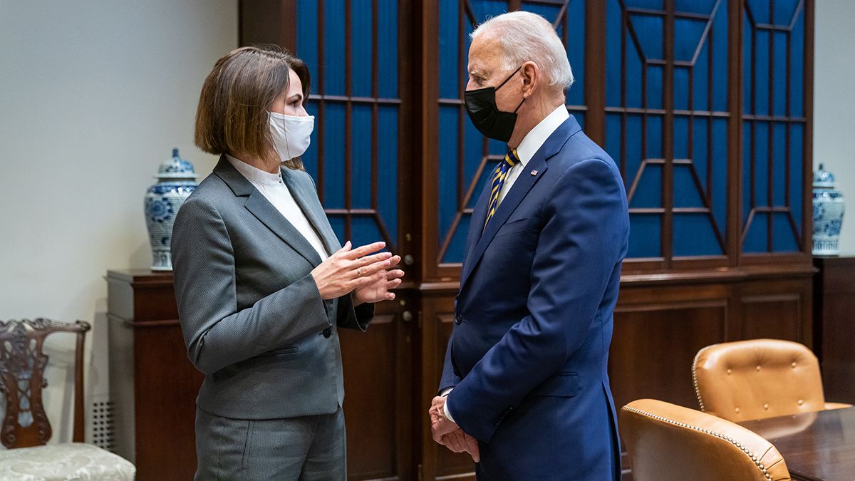 Президент США зустрівся із лідеркою білоруської опозиції Світланою Тихановською