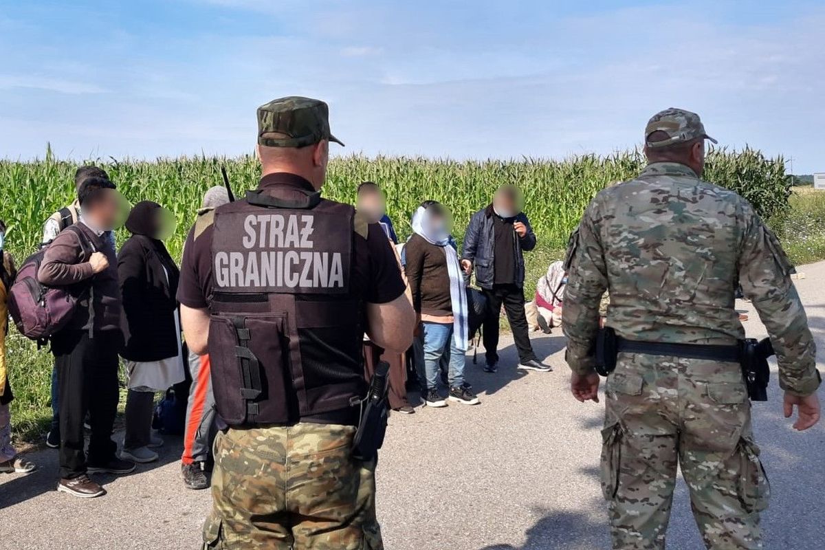 У Польщі затримали рекордну групу нелегальних мігрантів з Білорусі