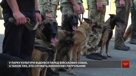 У львівському Парку культури відбувся парад військових собак