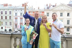 Андрій Садовий зустрівся з львівськими призерами Олімпіади