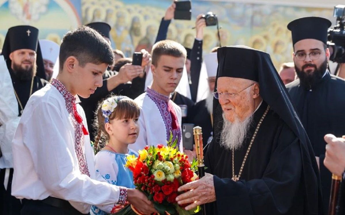 Патріарх Варфоломій взяв участь у подячній молитві у Михайлівському соборі