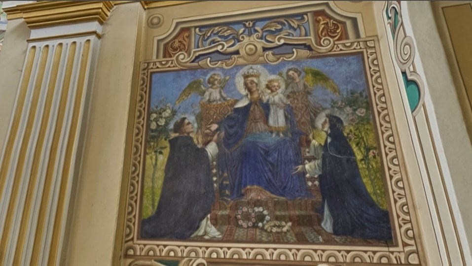 Єдина збережена автентична фреска часів костелу