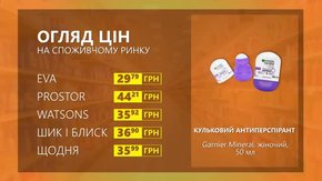 Огляд цін на жіночий кульковий антиперспірант Garnier Minelar у мережевих магазинах