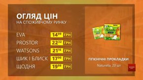 Огляд цін на гігієнічні прокладки Naturella у мережевих магазинах