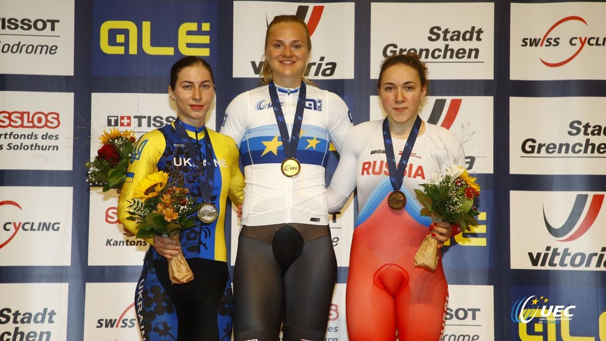 Львівська велогонщиця Олена Старікова виграла срібло чемпіонату Європи
