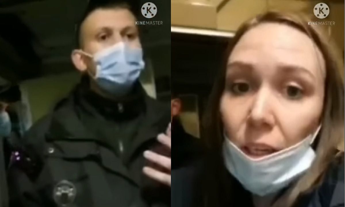 Поліція спробувала затримати у Львові начальницю поїзда за неправильно вдягнену маску