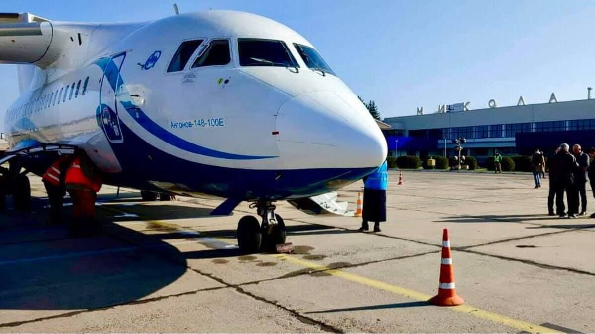 Літак нової української авіакомпанії здійснив перший рейс з Києва до Миколаєва