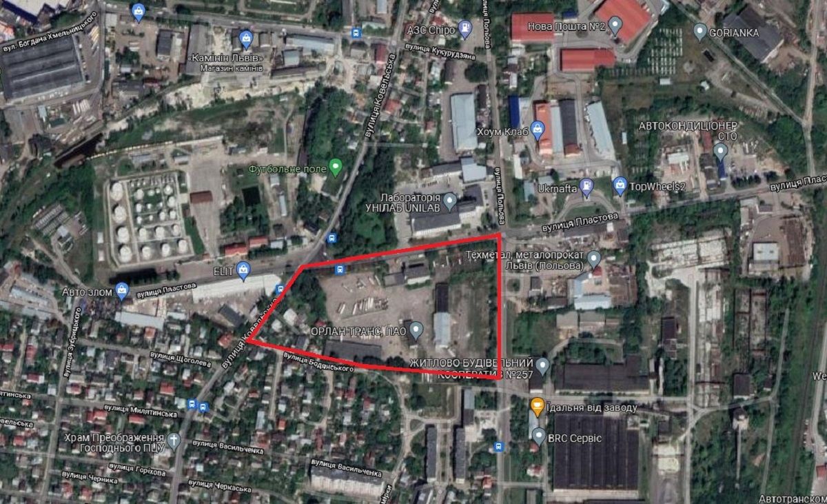 У промисловому районі Львова планують збудувати новий житловий квартал