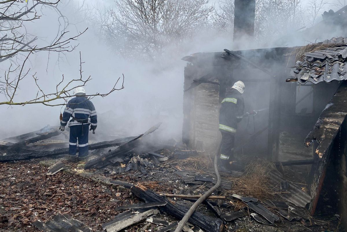 Унаслідок пожежі в приватному будинку на Львівщині загинув власник