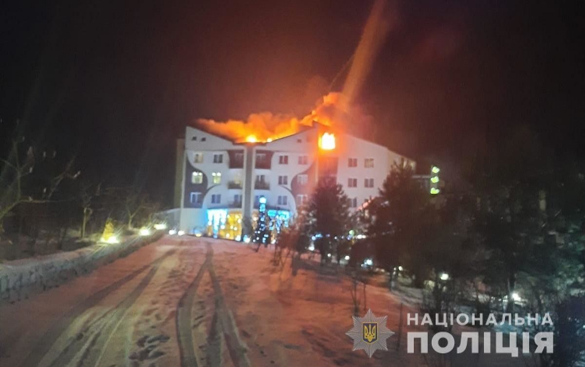 Одна людина загинула в пожежі у комплексі відпочинку на Вінниччині