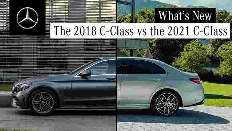 Mercedes-Benz показав відео порівняння нового C-Class та моделі 2018 року