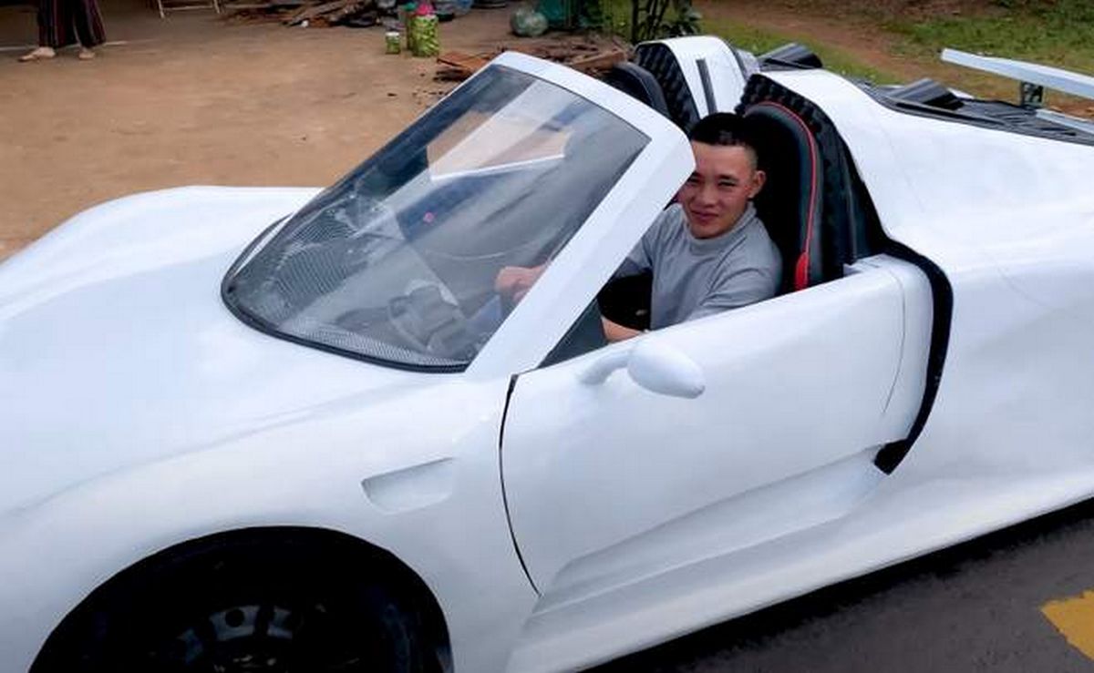В’єтнамець створив репліку Porsche 918 Spyder з пластикових труб