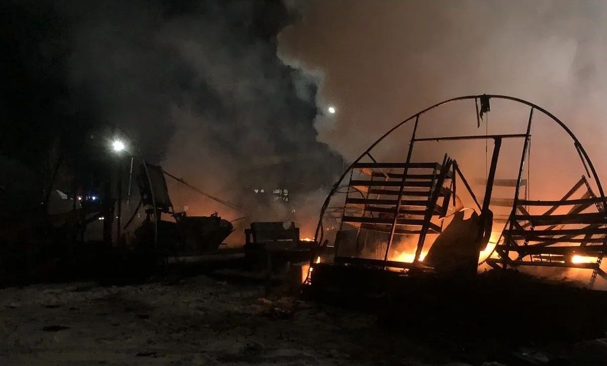 На території Яворівського полігону сталася масштабна пожежа