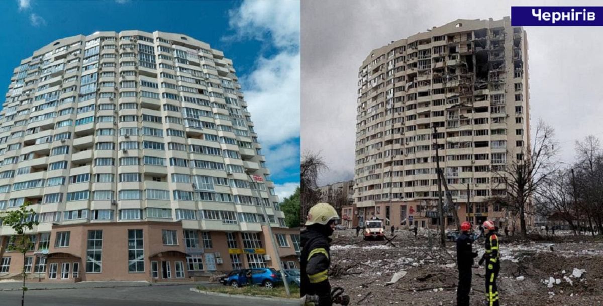 Як російська армія знищує українські міста. Фото до та після