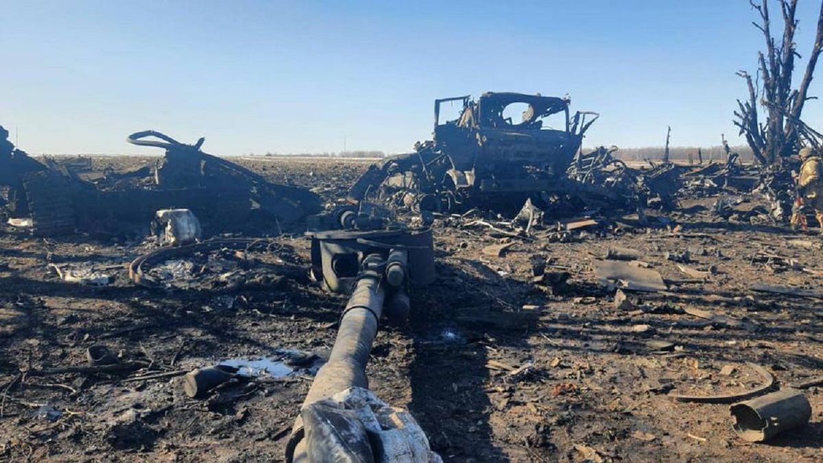 ЗСУ знищили колону російської техніки на Сумщині